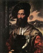 DOSSI, Dosso Portrait of a Warrior sd oil painting on canvas